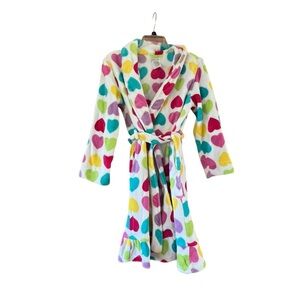 Komar Kids Heart Print Multicolor Robe